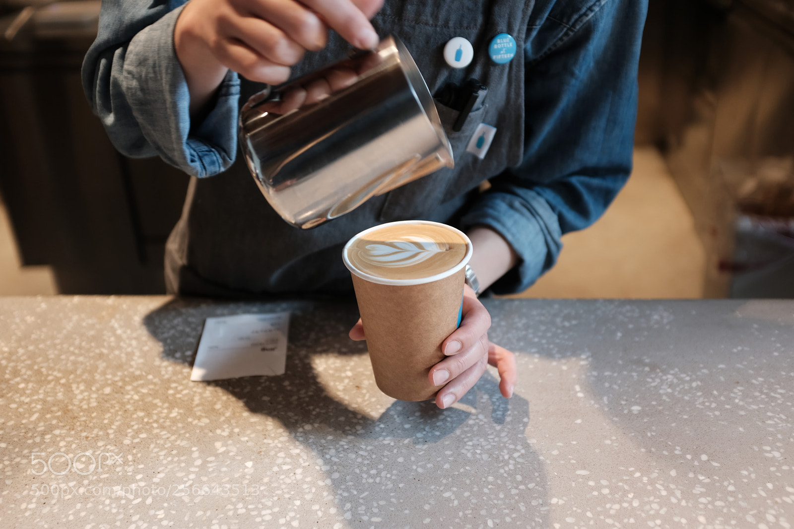 Fujifilm X100F sample photo. Blue bottle coffee photography