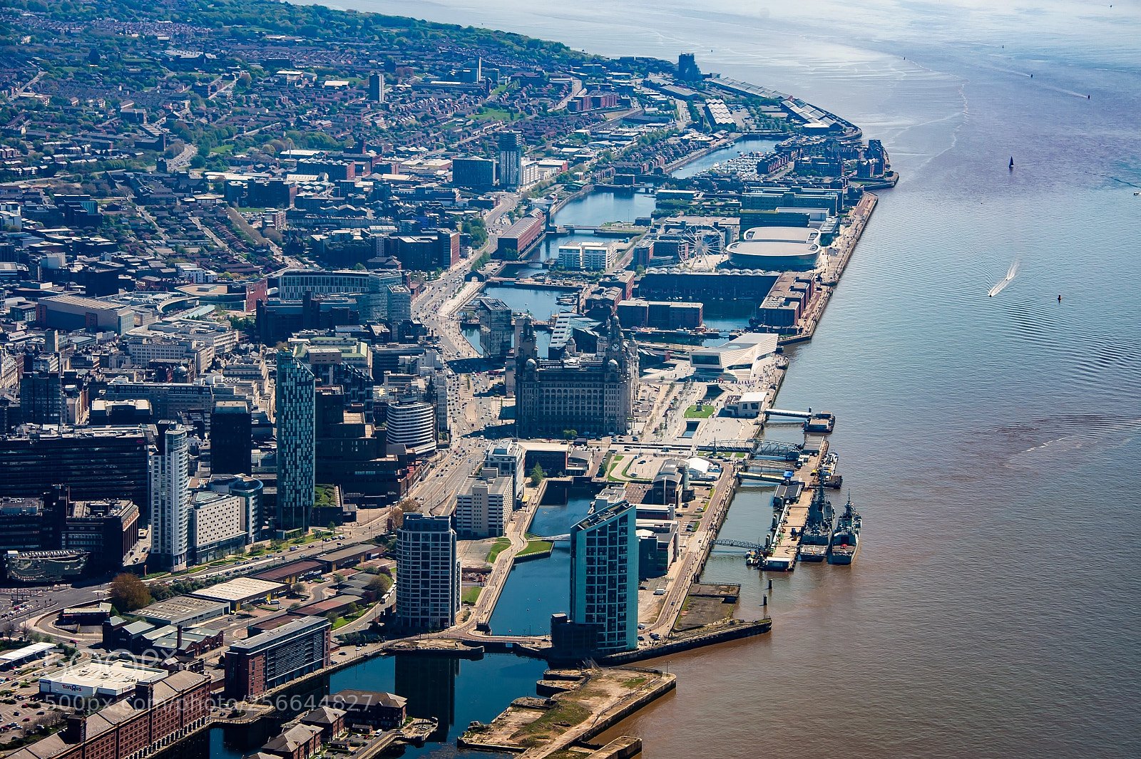 Nikon D4 sample photo. Flying above liverpool photography