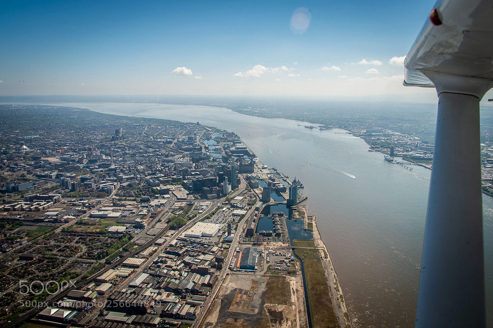 Nikon D4 sample photo. Flying above liverpool photography
