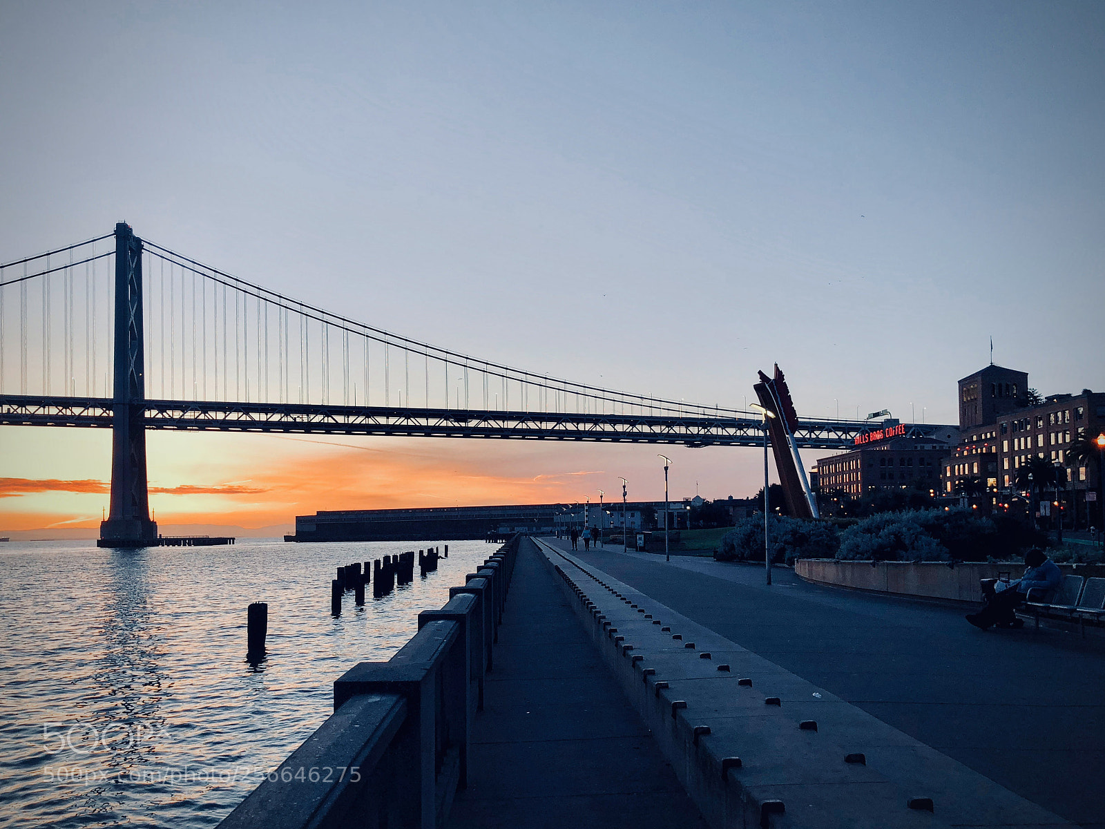 Apple iPhone X sample photo. Bay bridge sunrise photography