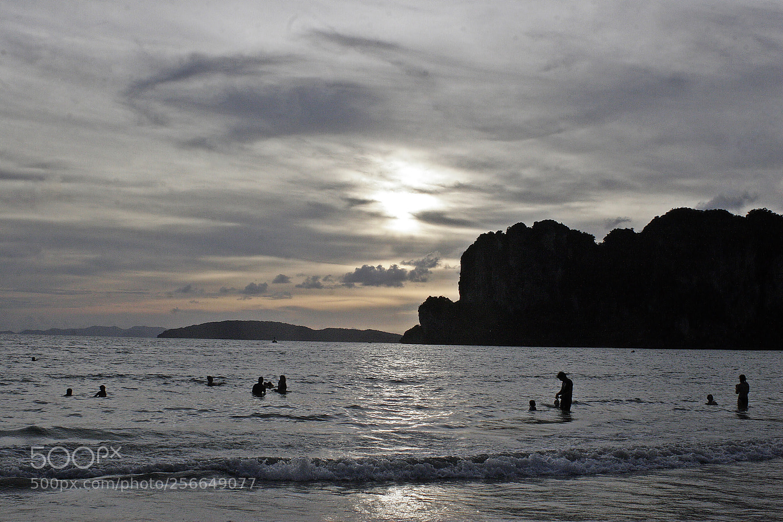 Canon EOS 20D sample photo. Sun down swim photography