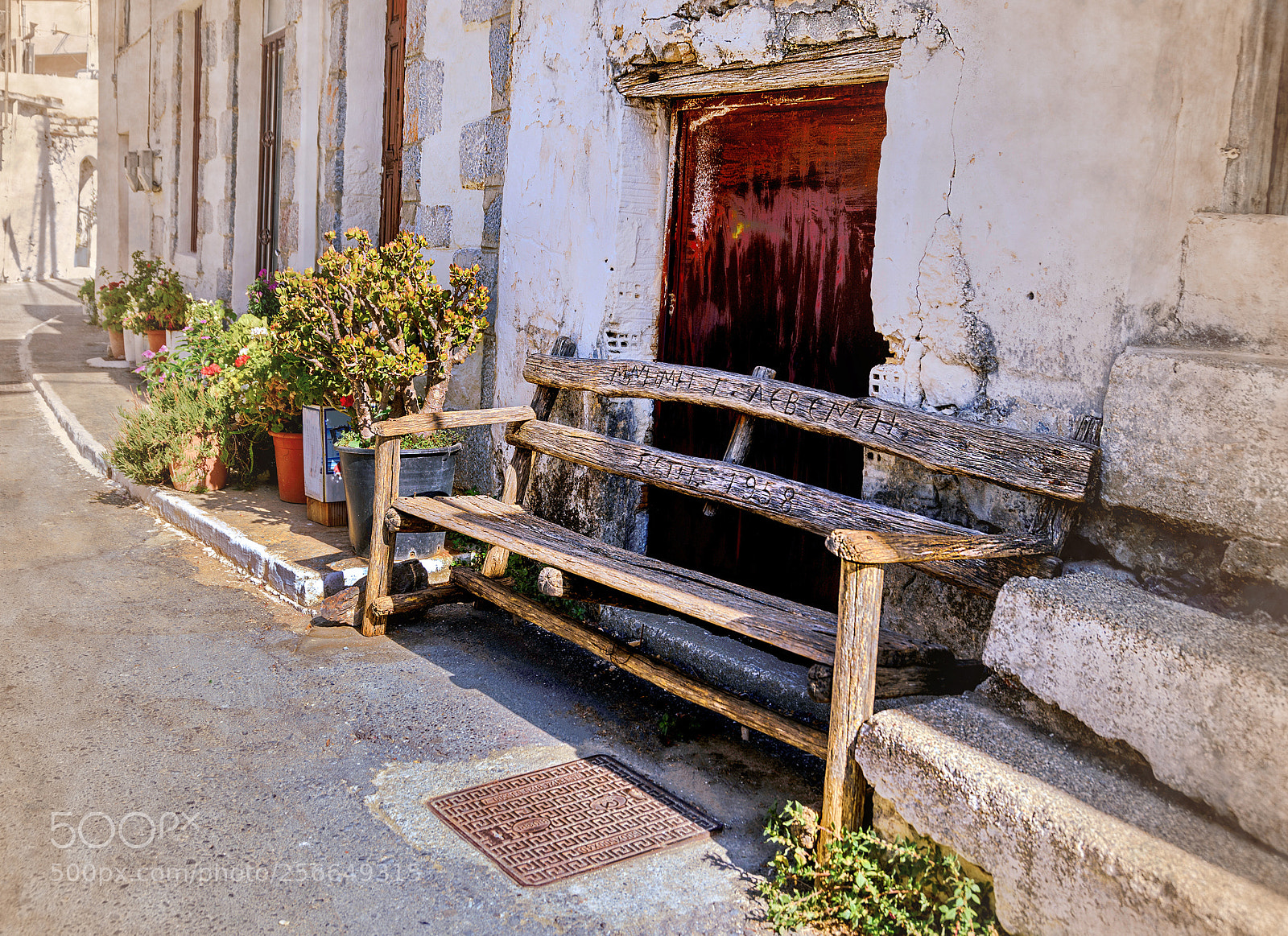Nikon D810 sample photo. Old bench photography
