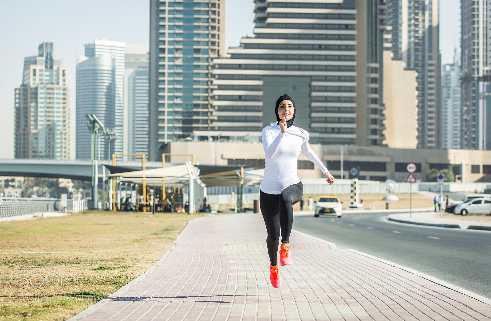 Nikon D610 sample photo. Arabian woman training outdoors photography