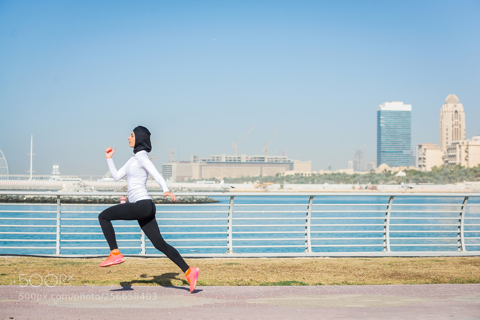 Nikon D610 sample photo. Arabian woman training outdoors photography