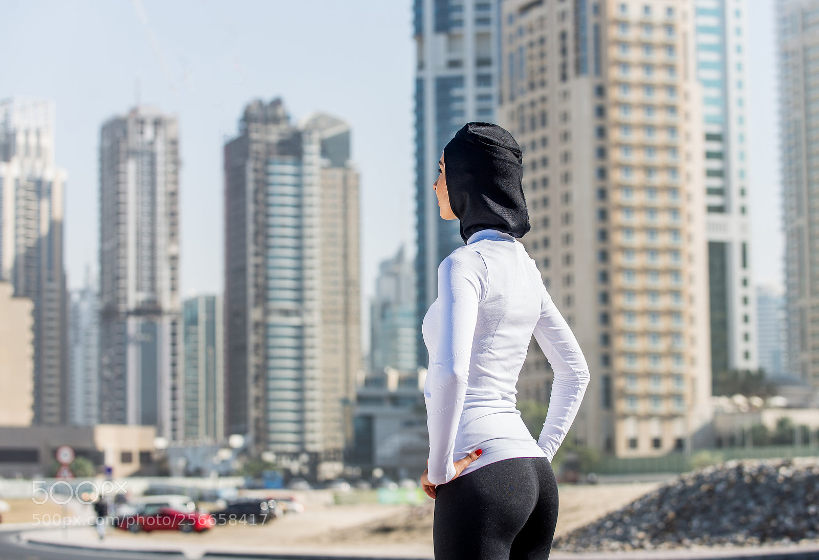 Nikon D610 sample photo. Arabian woman training outdoors photography