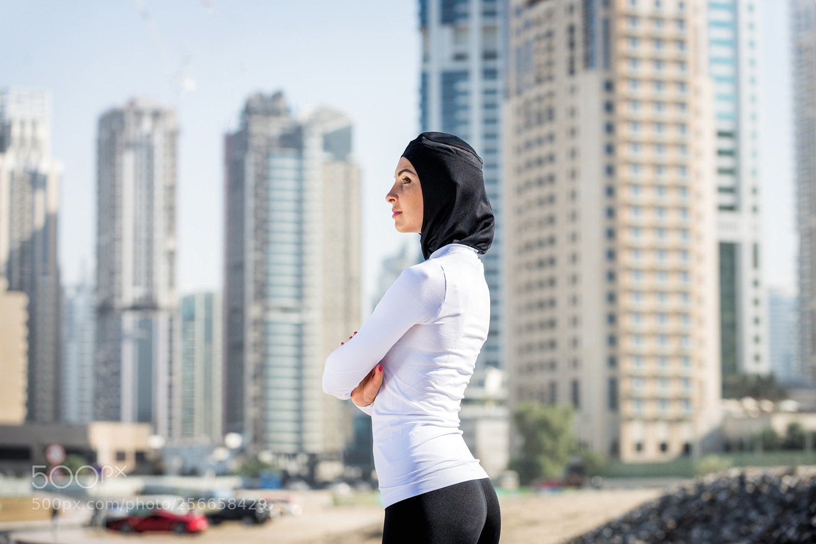 Nikon D610 sample photo. Arabian woman training outdoors photography