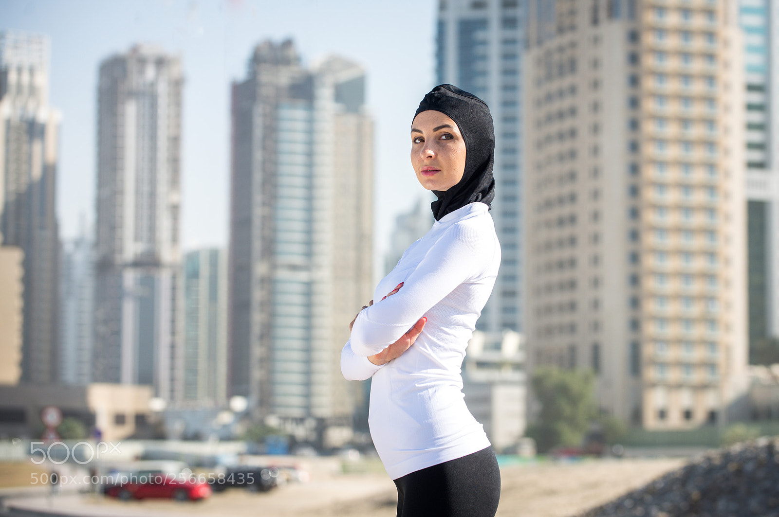 Nikon D610 sample photo. Arabian woman training outdoors photography