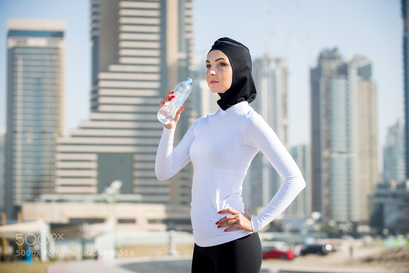 Nikon D610 sample photo. Arabian woman training outdoors photography