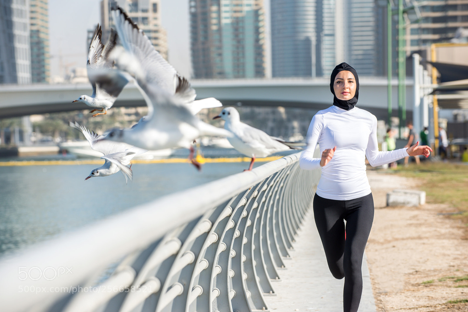 Nikon D610 sample photo. Arabian woman training outdoors photography