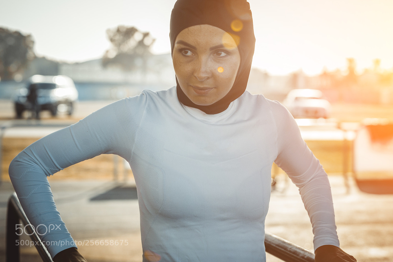 Nikon D610 sample photo. Arabian woman training outdoors photography