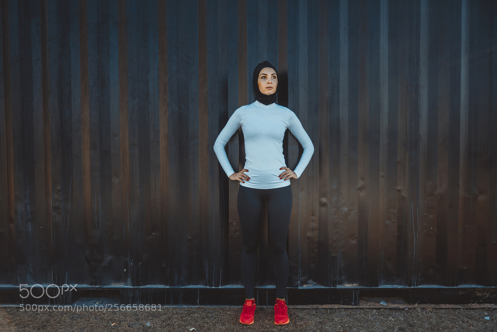Nikon D610 sample photo. Arabian woman training outdoors photography