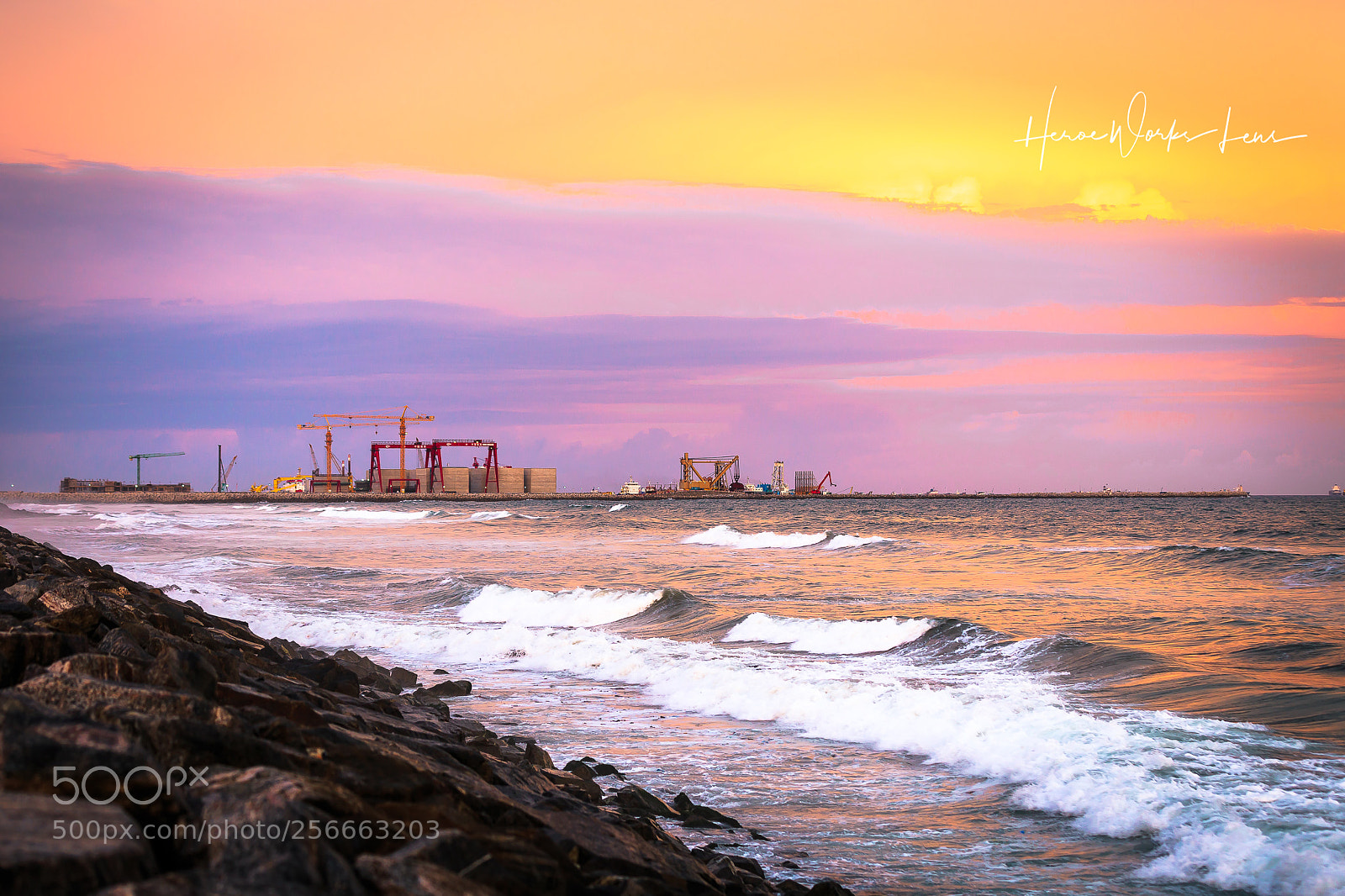 Canon EOS 6D sample photo. Tema harbour port expansion photography