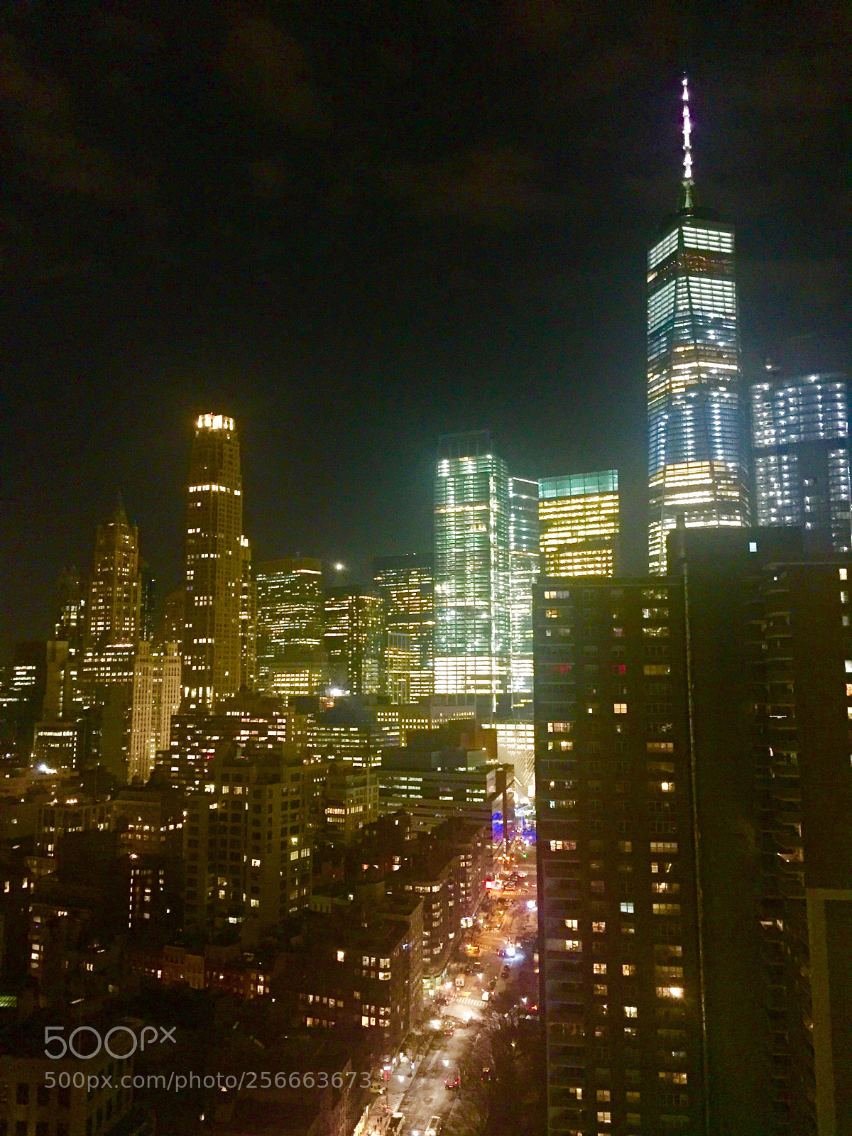 Apple iPhone 6 sample photo. Manhattan at night photography