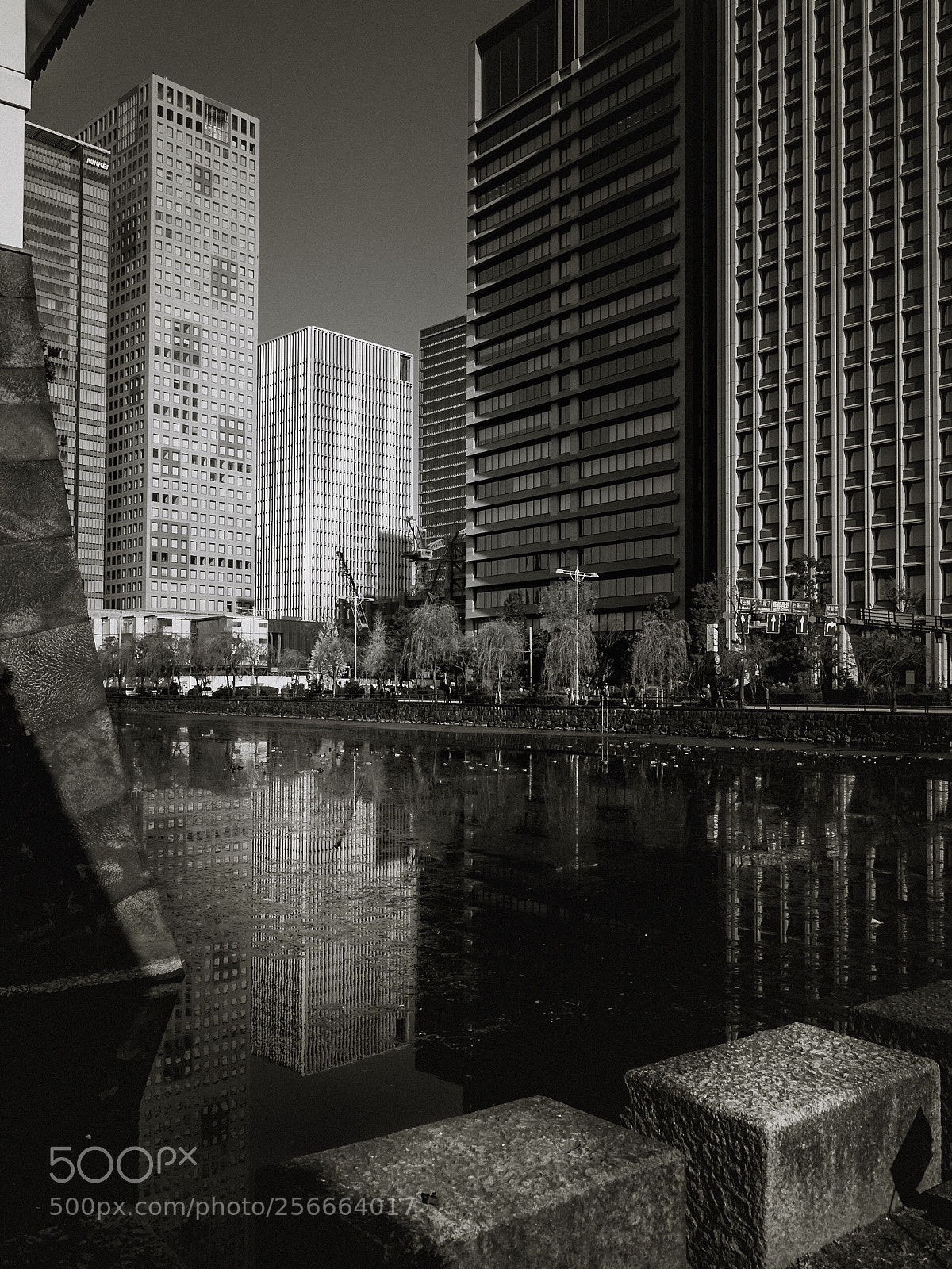 Ricoh GR sample photo. City reflection photography