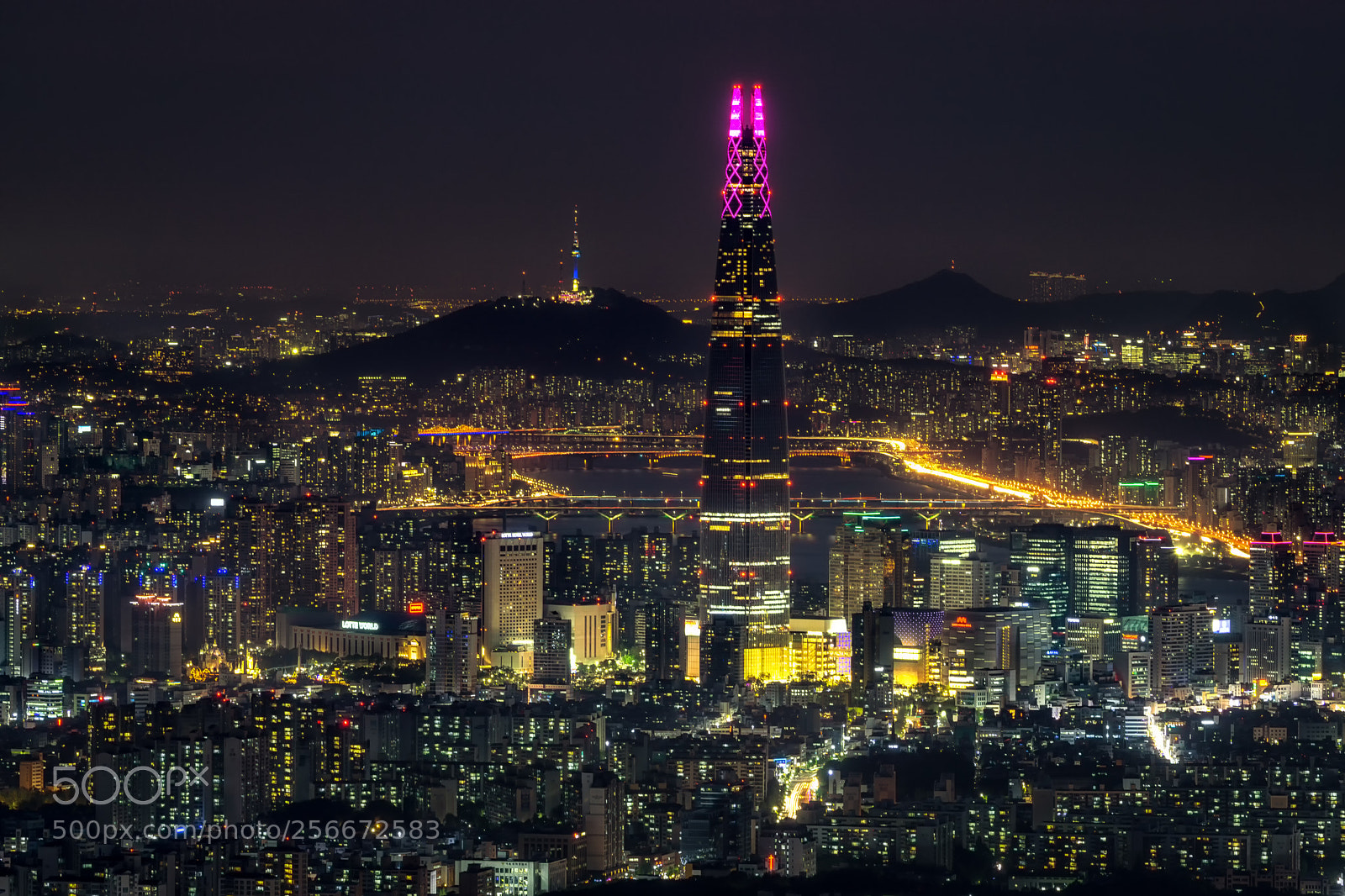 Sony a6000 sample photo. Seoul city at night photography