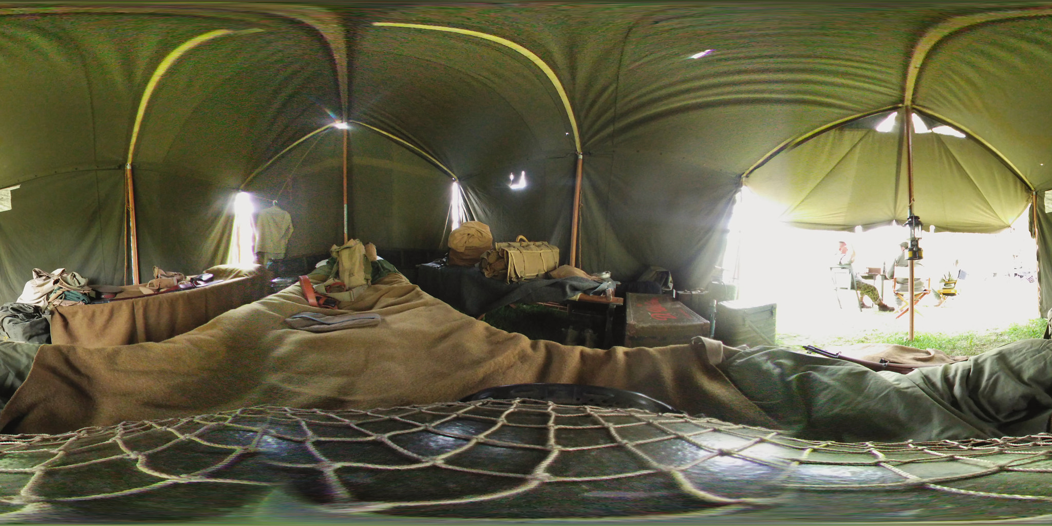 LG R105 sample photo. 360 wwii tent photography