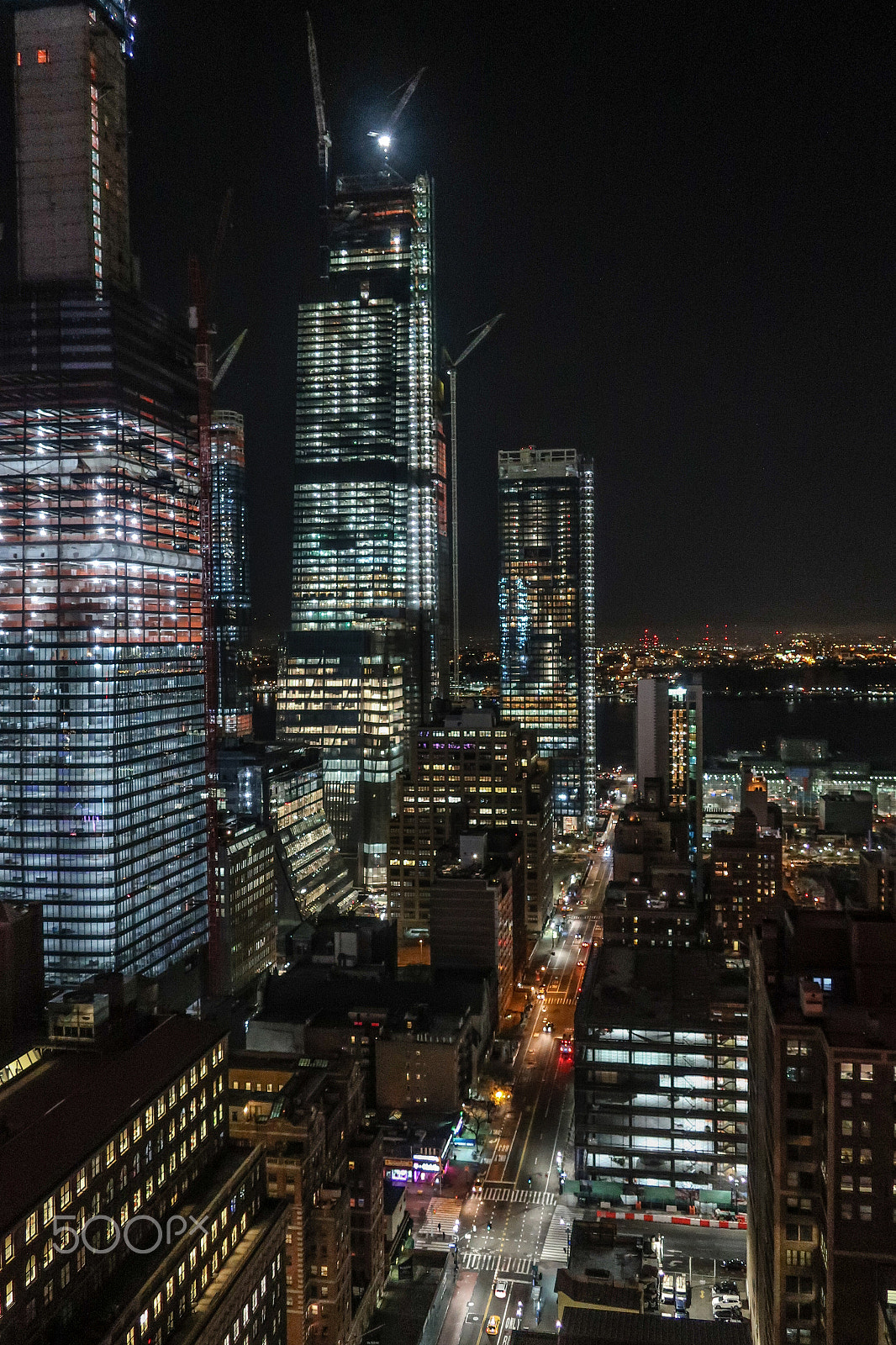 Canon PowerShot G9 X Mark II sample photo. Hudson yards at night photography