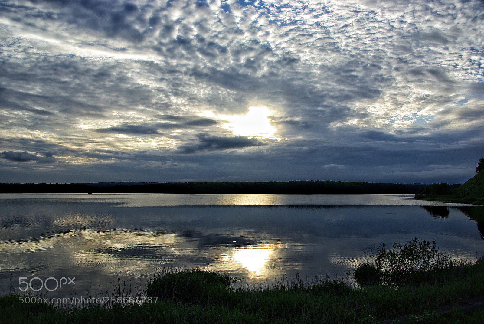 Pentax K10D sample photo. Sunset over the wetland photography