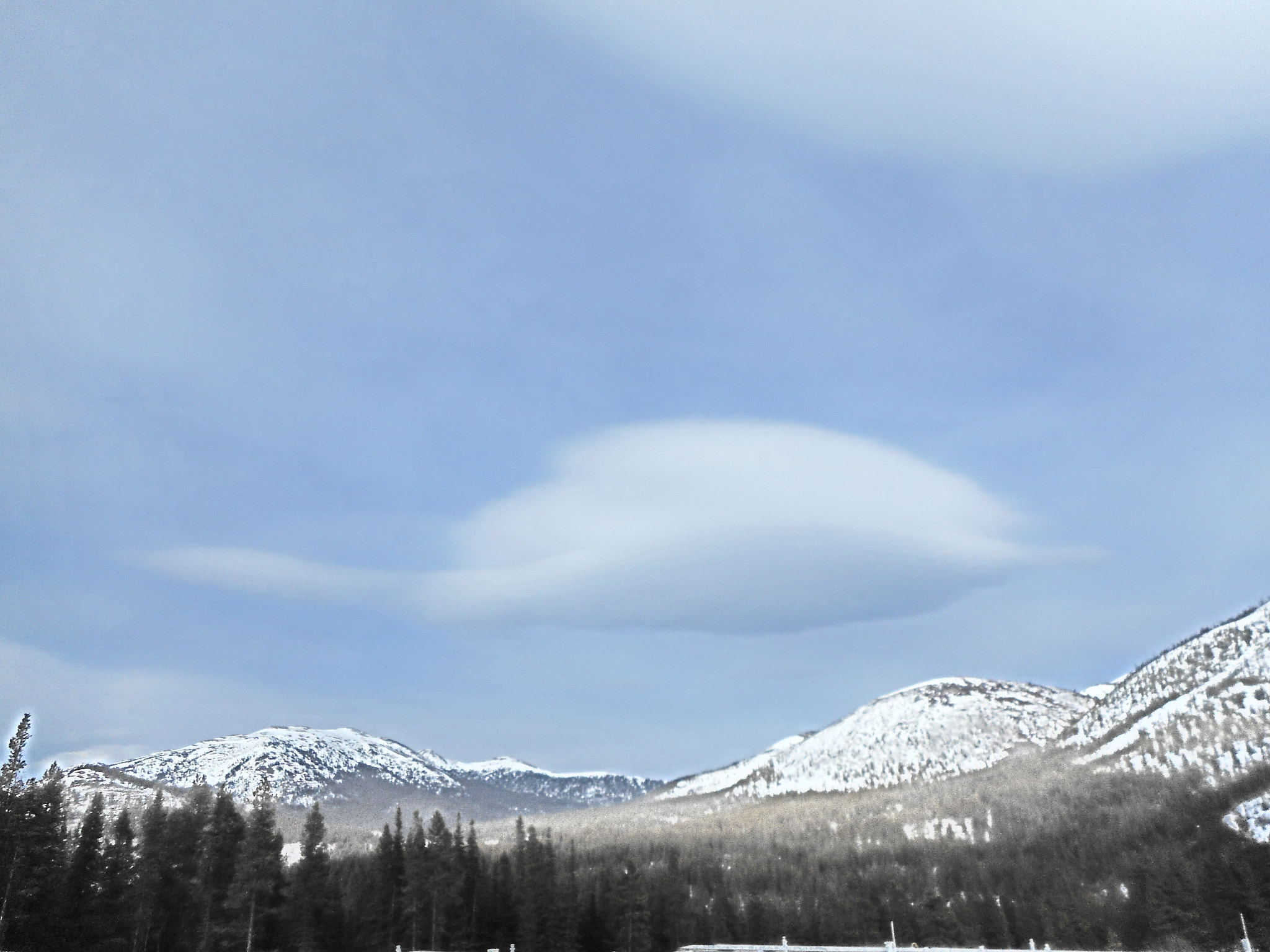 Nikon Coolpix A300 sample photo. Clouds over ountain photography