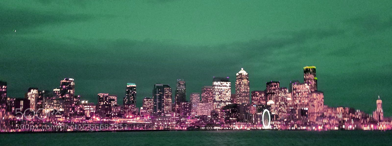 Samsung Galaxy S7 sample photo. Night in seattle from photography
