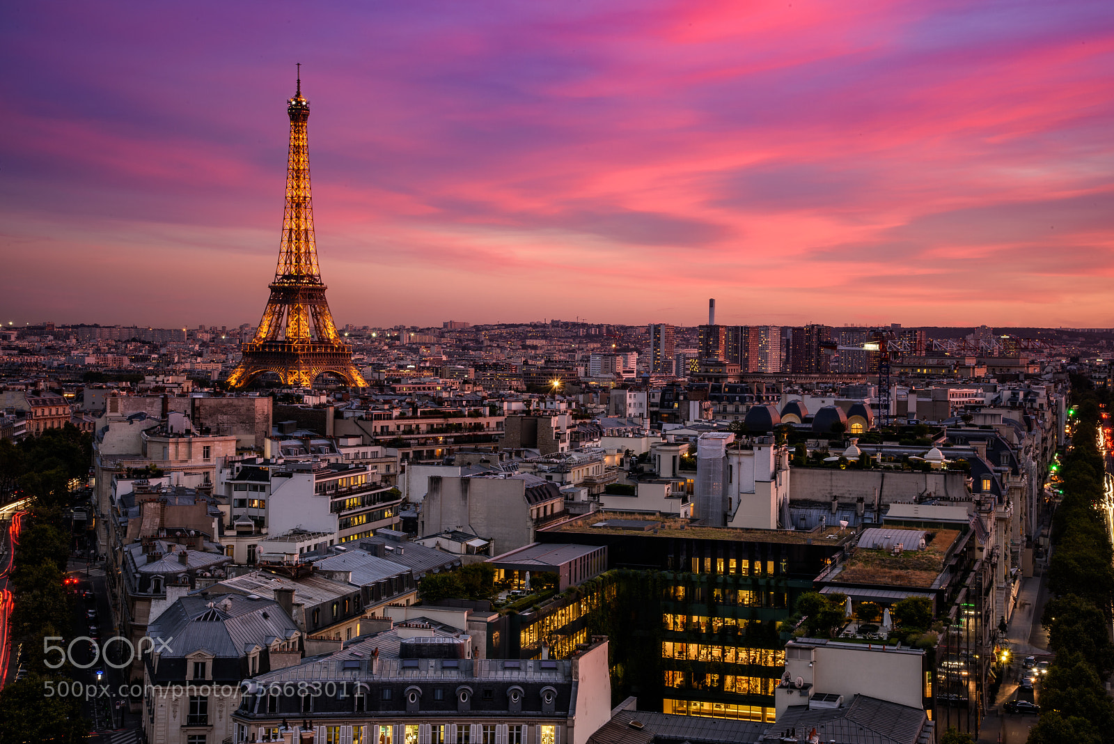 Nikon D810 sample photo. Sunset in paris photography