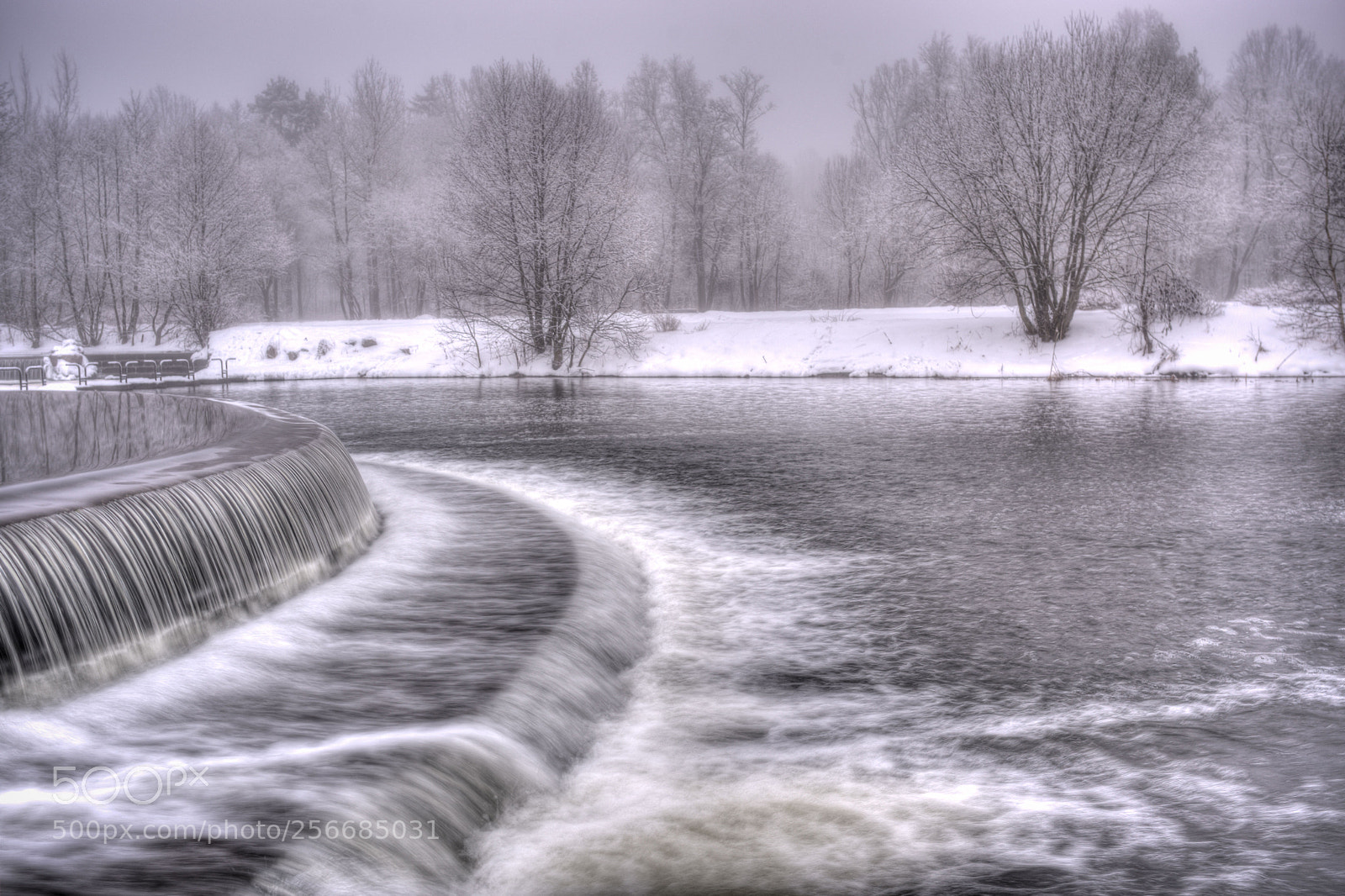 Nikon D610 sample photo. Winter waterfall photography