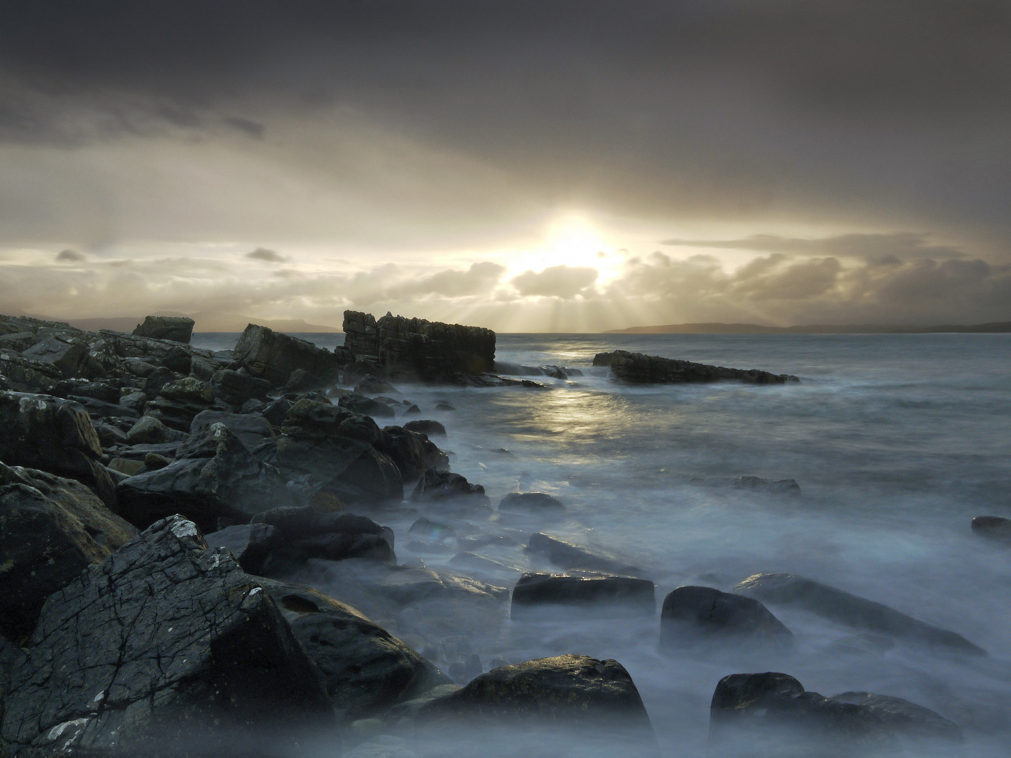 Panasonic Lumix DMC-GF1 sample photo. Over the sea from skye photography