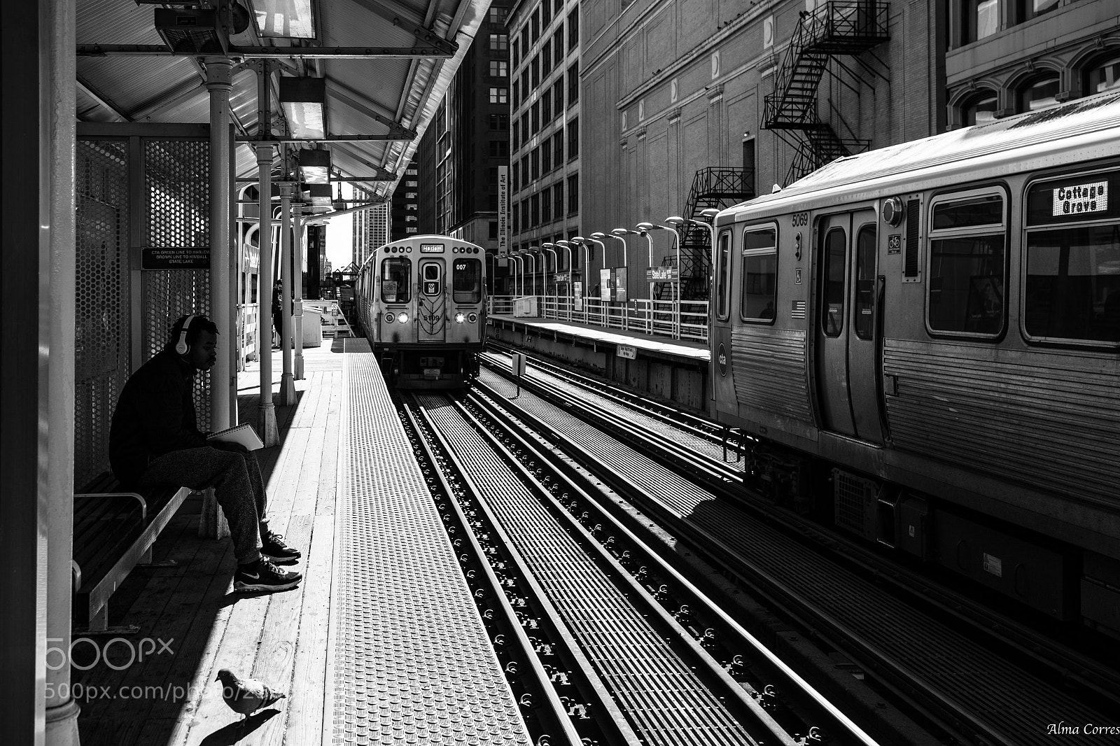 Canon EOS 6D sample photo. Chicago "l" today photography