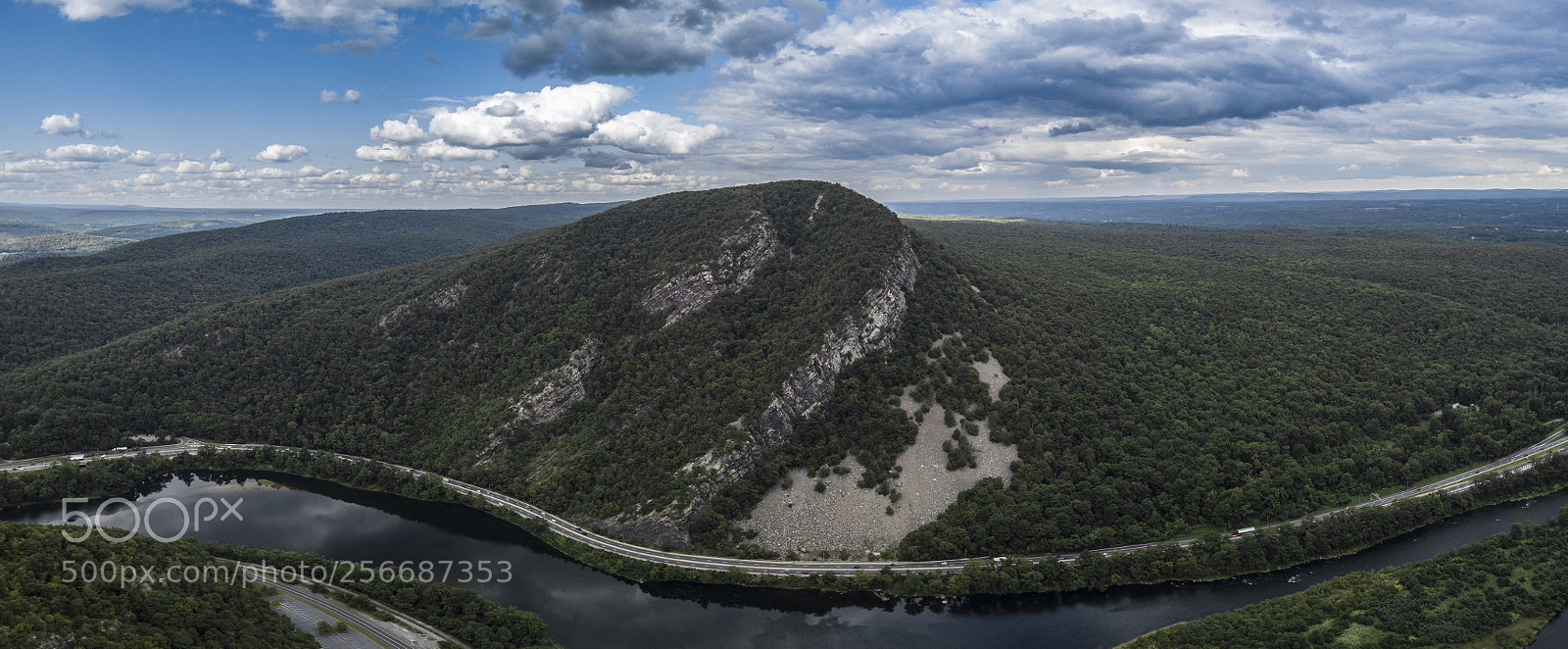 DJI FC220 sample photo. Delaware water gap photography