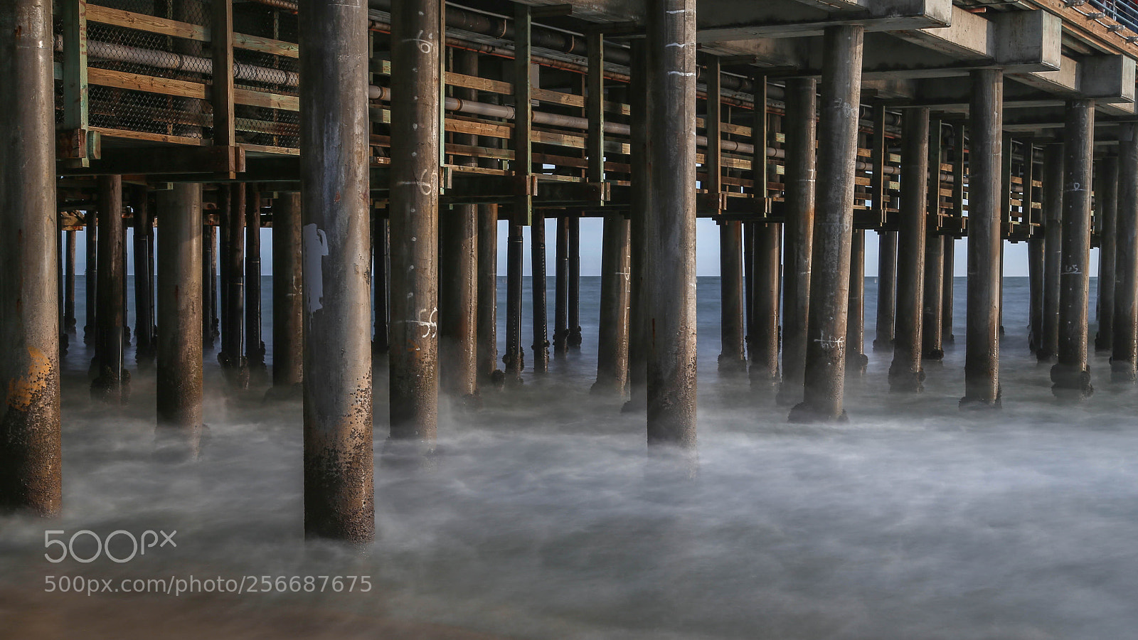 Canon EOS 6D sample photo. Santa monica pier rail photography
