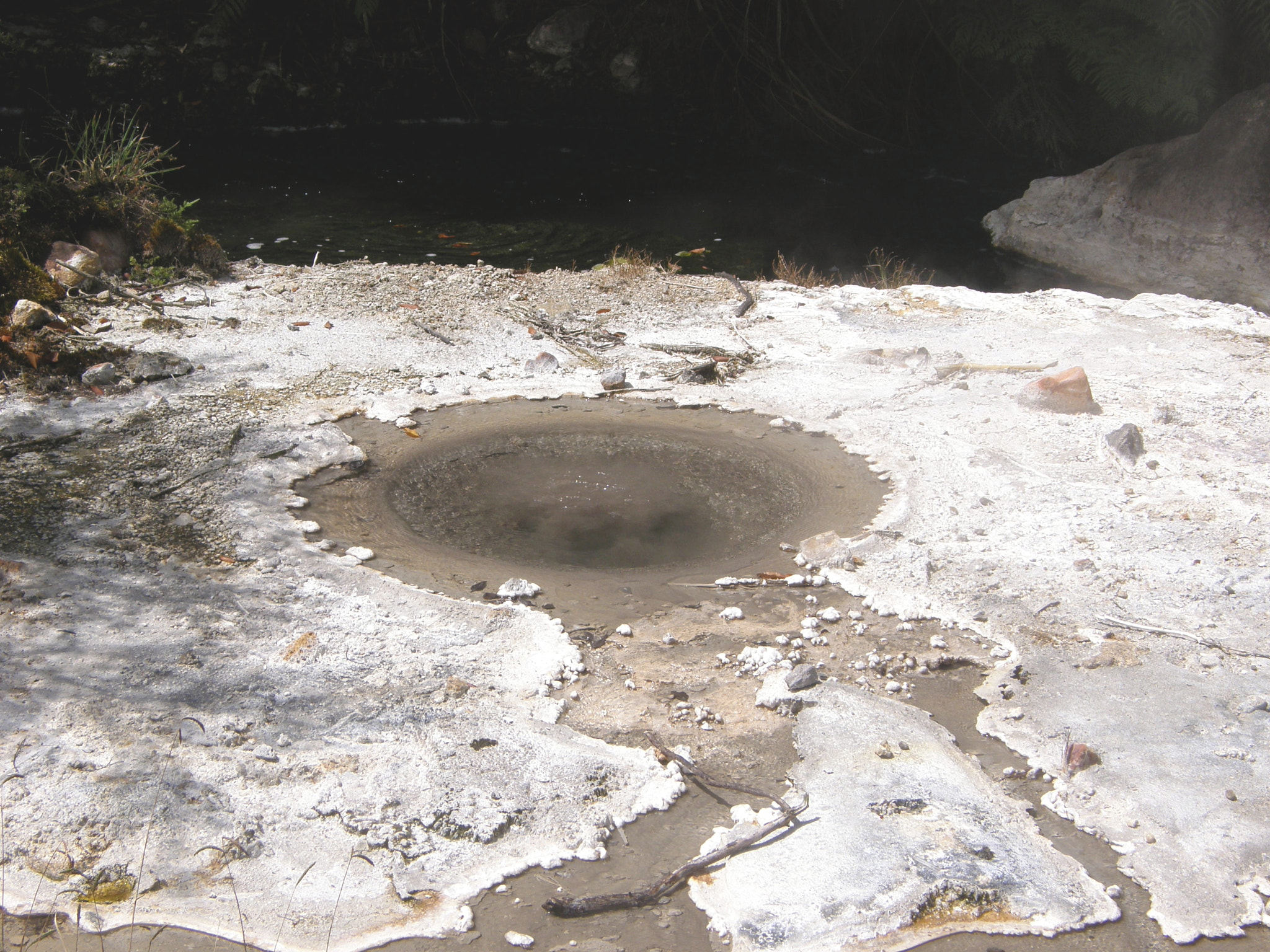 Olympus SP550UZ sample photo. Hot spring at waimangu, volcanic valley photography