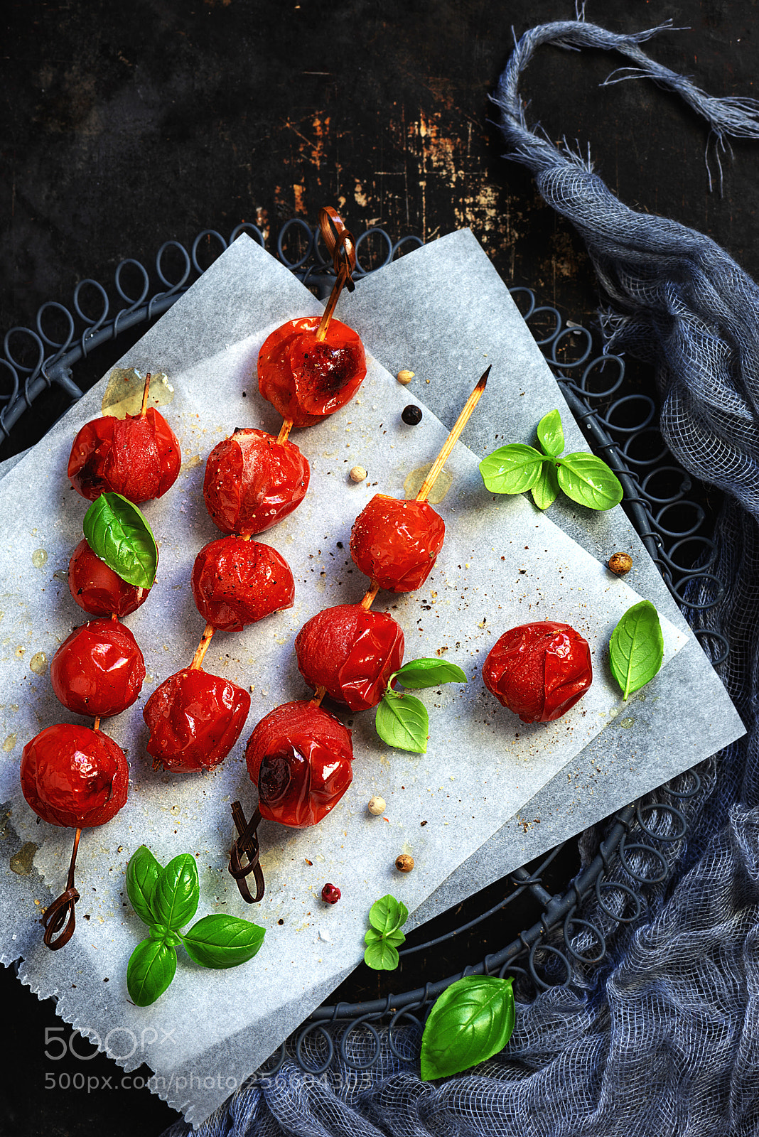 Nikon D610 sample photo. Gegrillte cherrytomaten photography