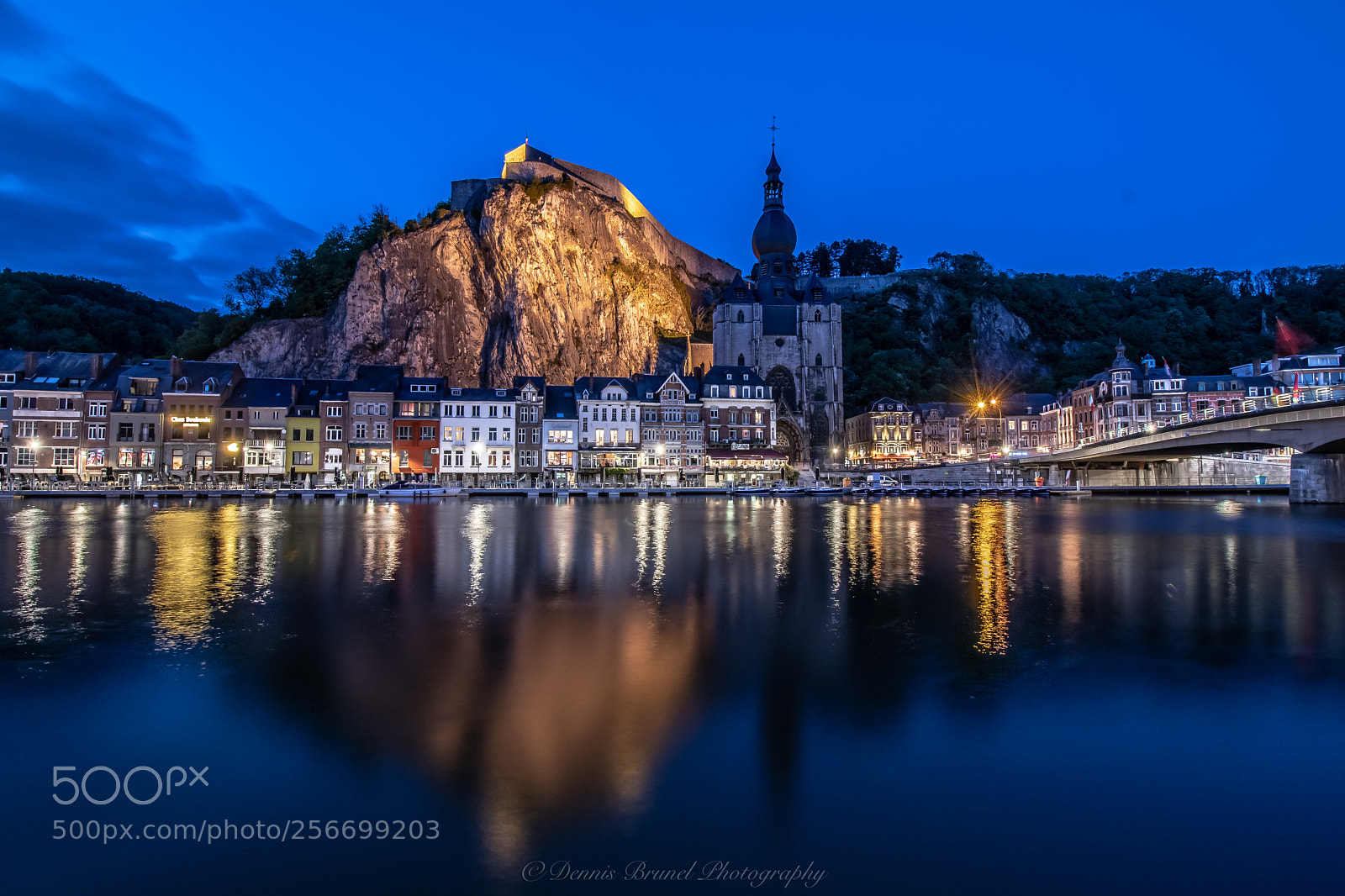 Canon EOS 80D sample photo. Blue hour in dinant photography