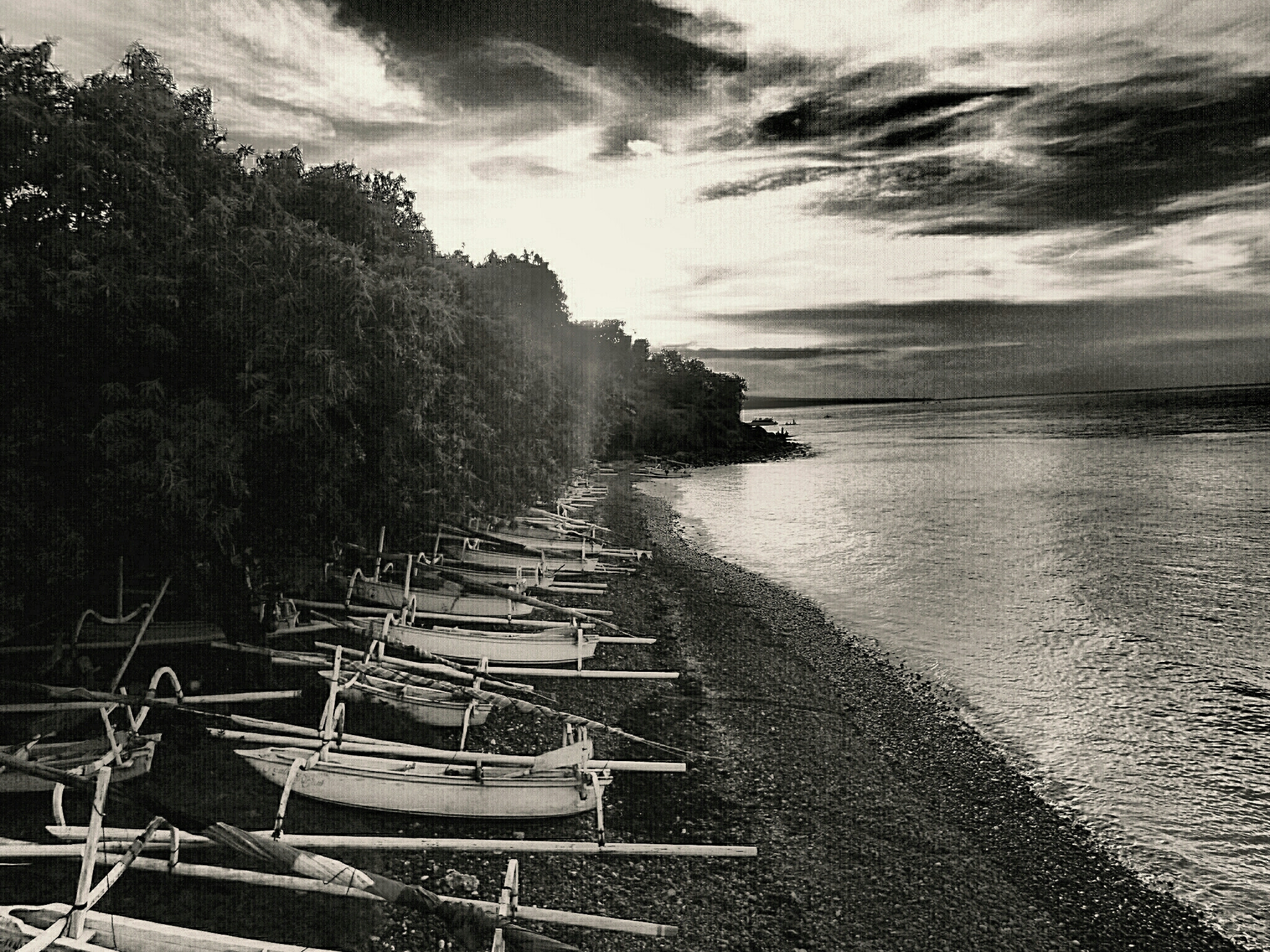 Olympus TG-4 sample photo. Boats & beach in beautiful bali photography