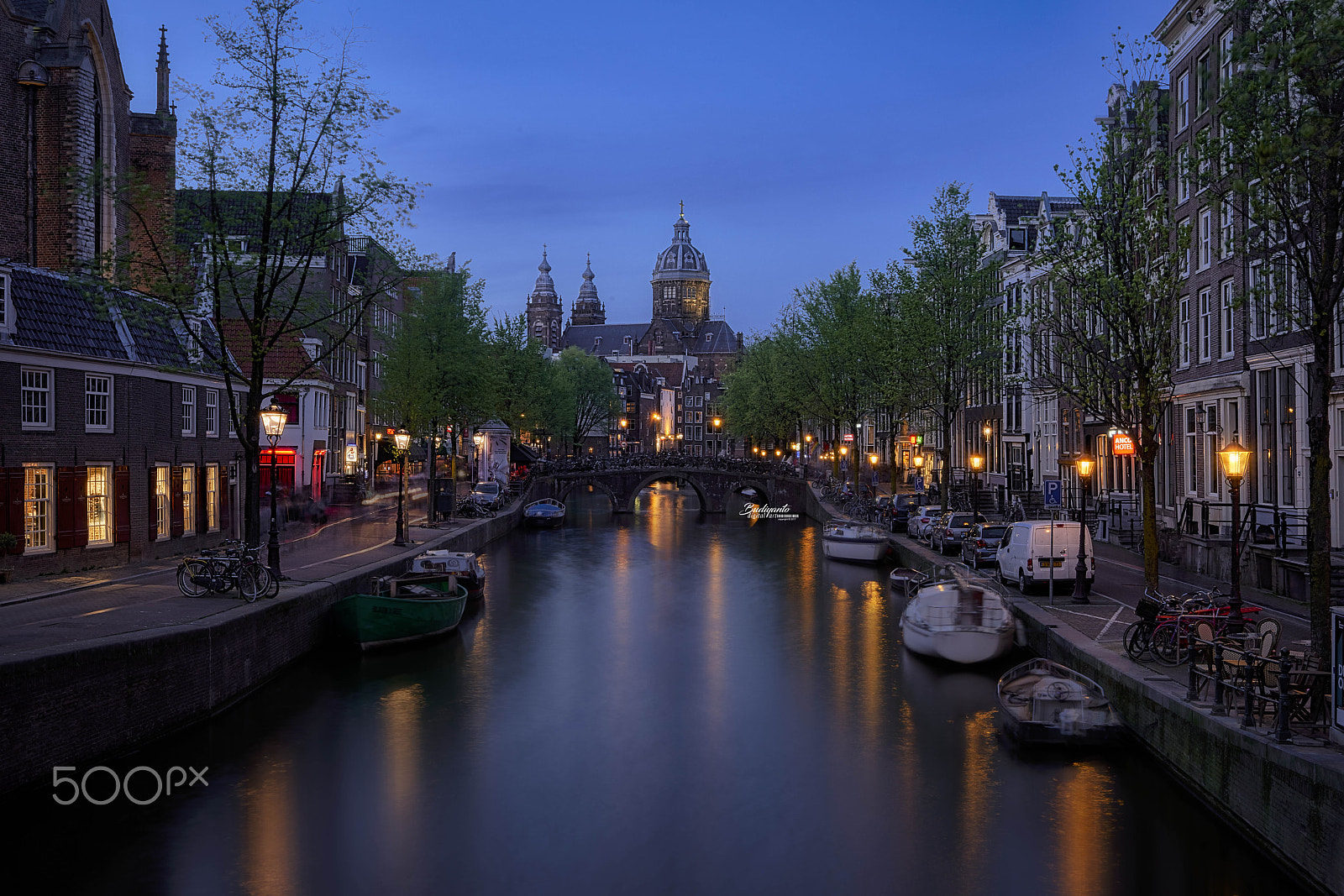 Sony FE 16-35mm F2.8 GM sample photo. View from amsterdam canal photography