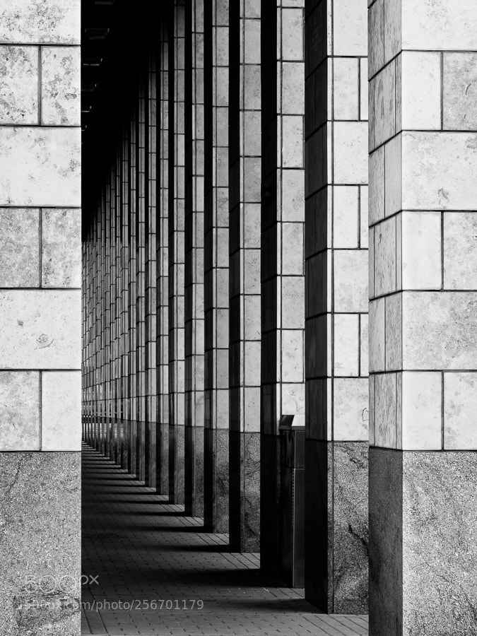 Pentax K10D sample photo. Columns photography