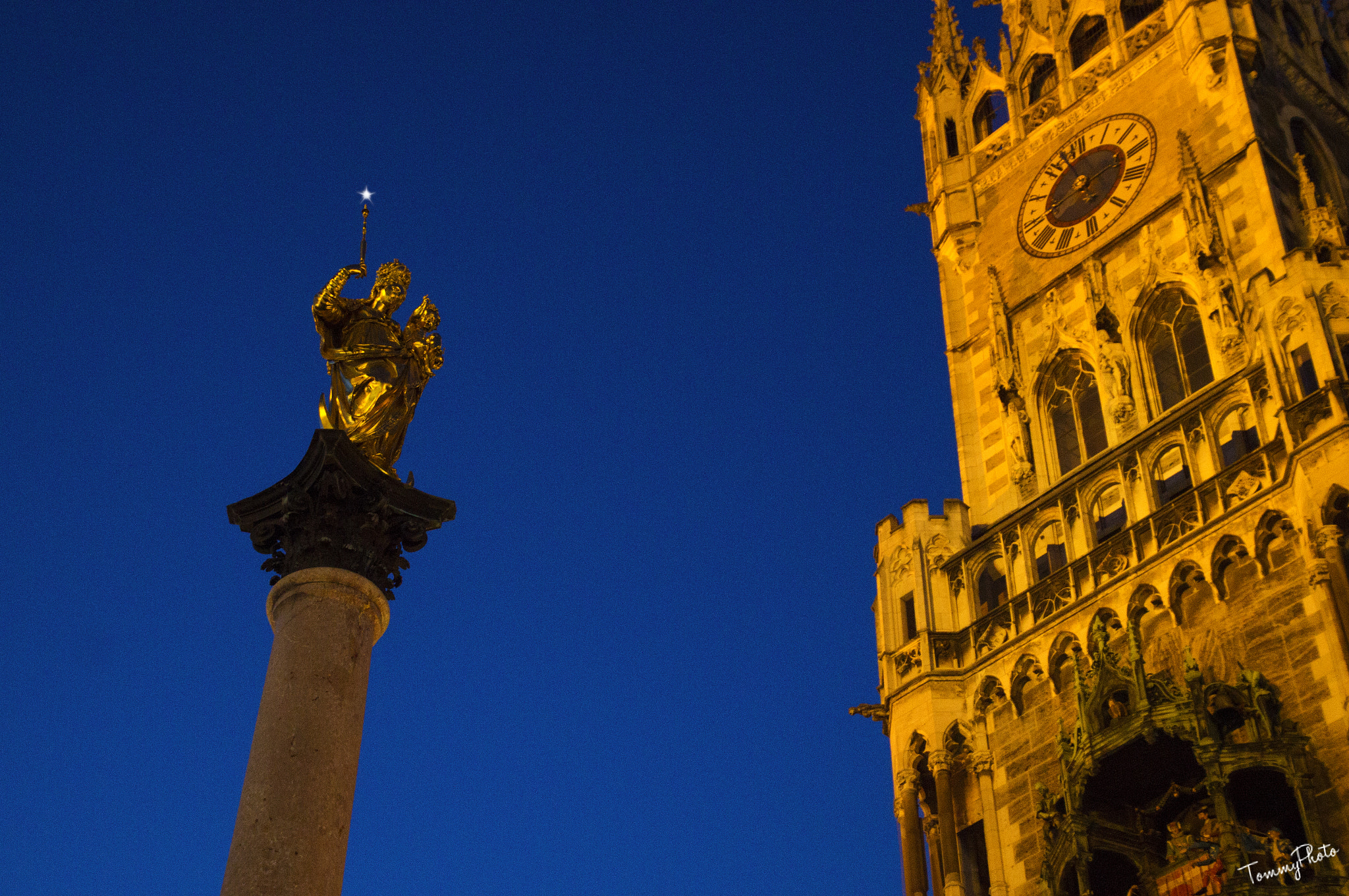 Sony SLT-A35 sample photo. Planet venus at sunset in munich photography