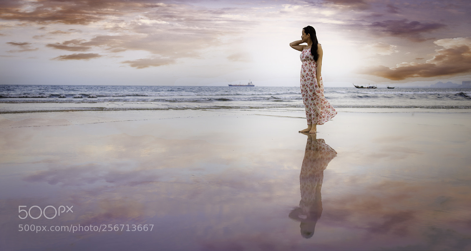 Canon EOS 6D sample photo. Girl under sunset photography