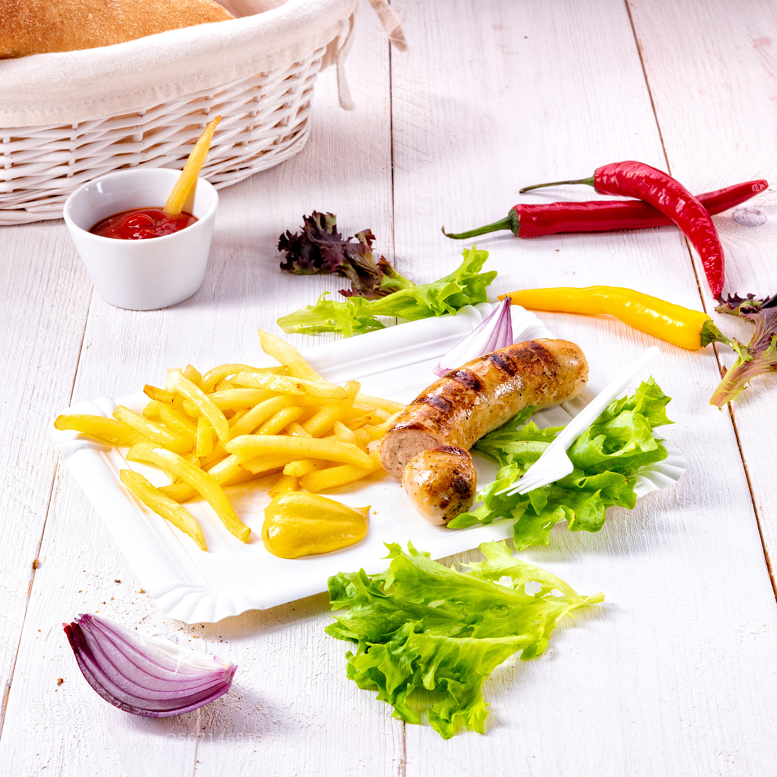 Nikon D810 sample photo. Delicious grilled bratwurst with photography