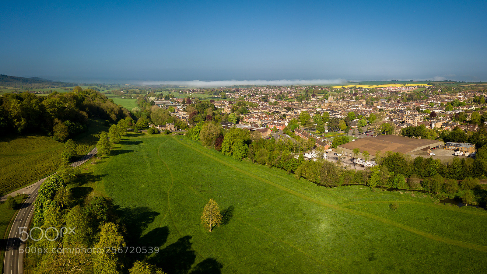 DJI FC220 sample photo. Sherborne in the morning photography
