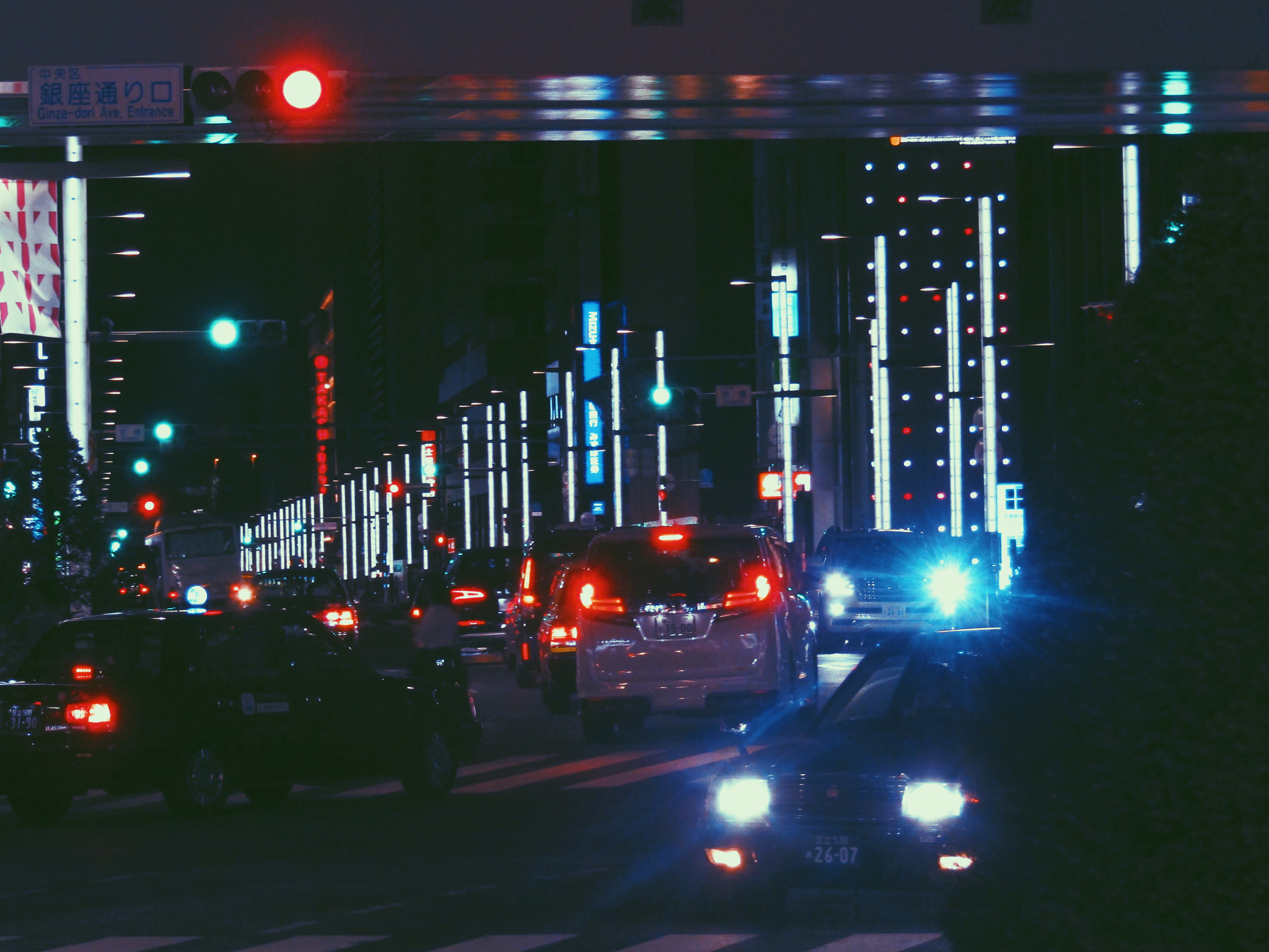 Canon POWERSHOT SX430 IS sample photo. Ginza street photography