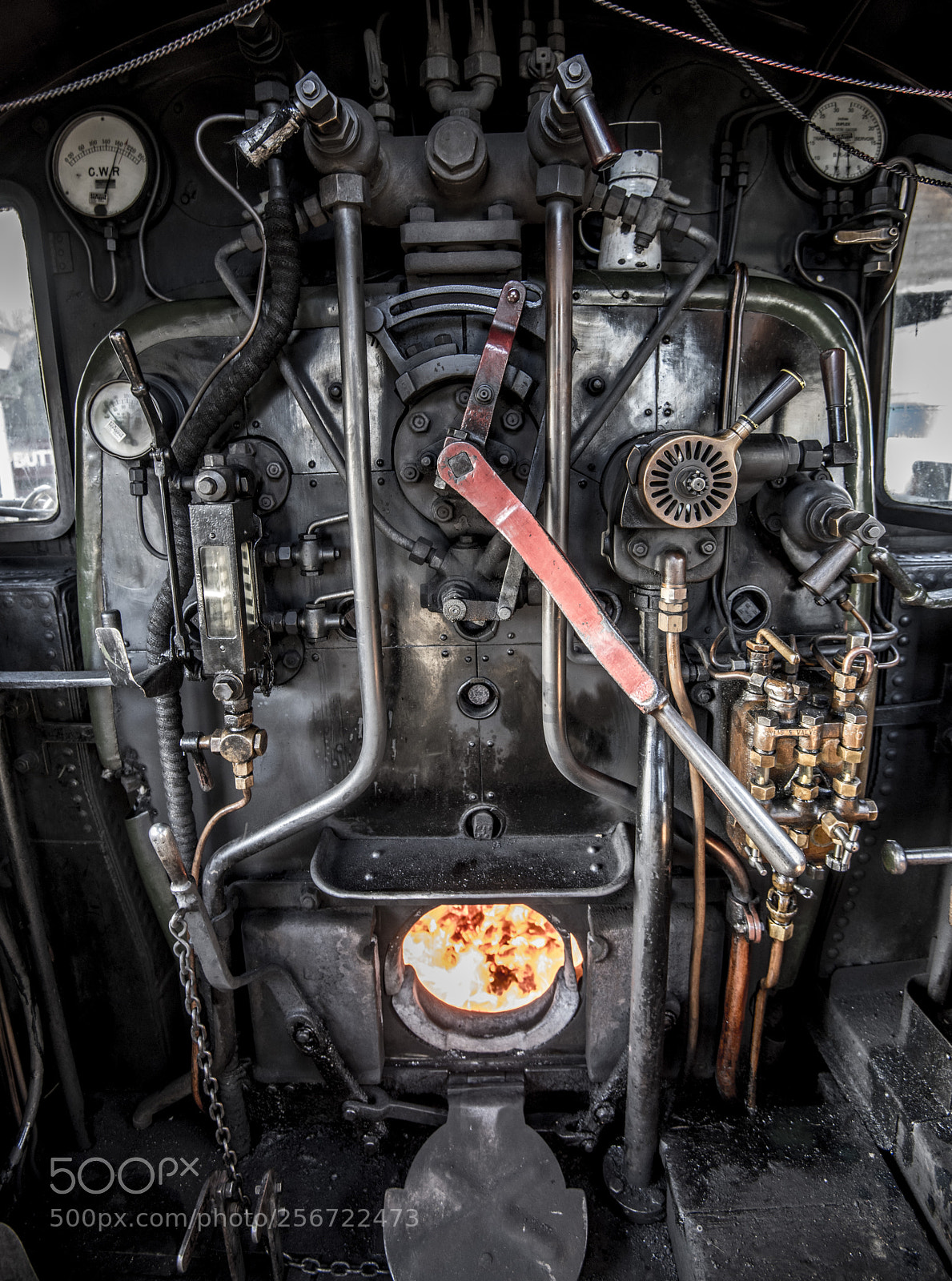 Nikon D810 sample photo. Steam engine footplate.jpg photography