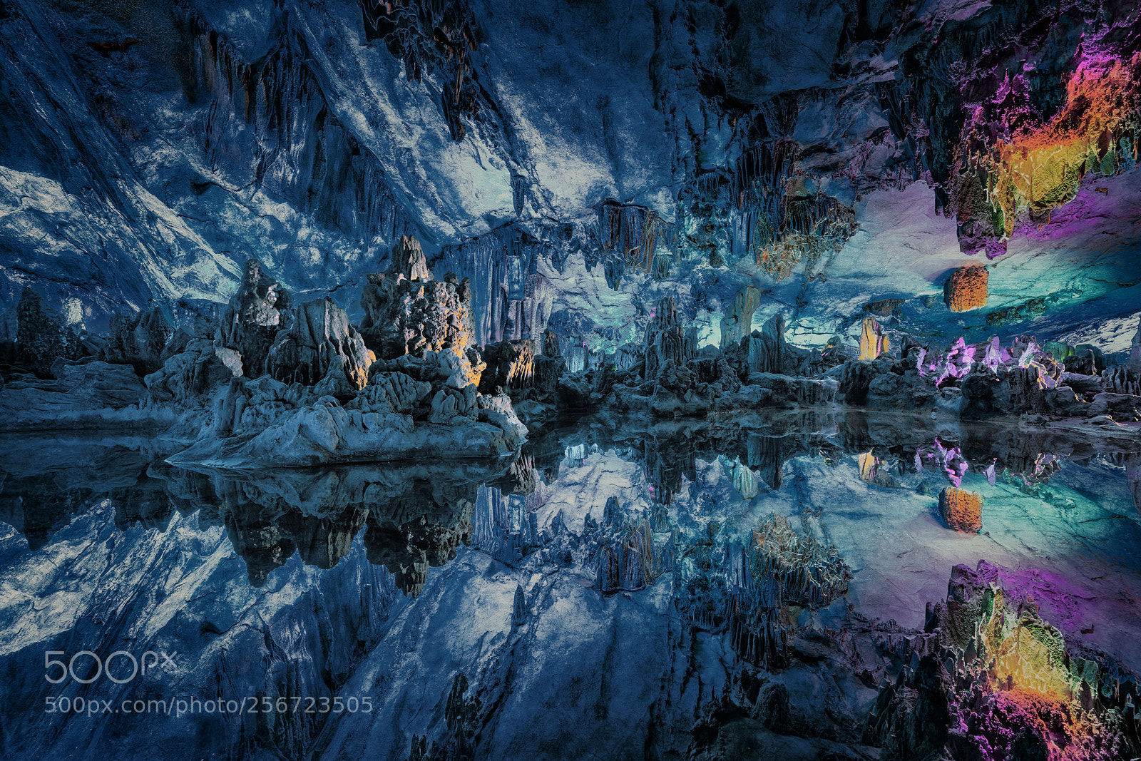 Sony a7R III sample photo. The blue cave guilin photography