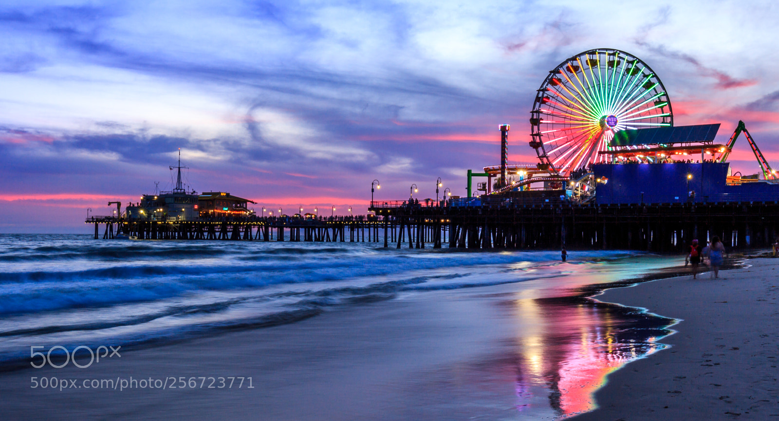 Canon EOS 7D sample photo. Santa monica pier photography