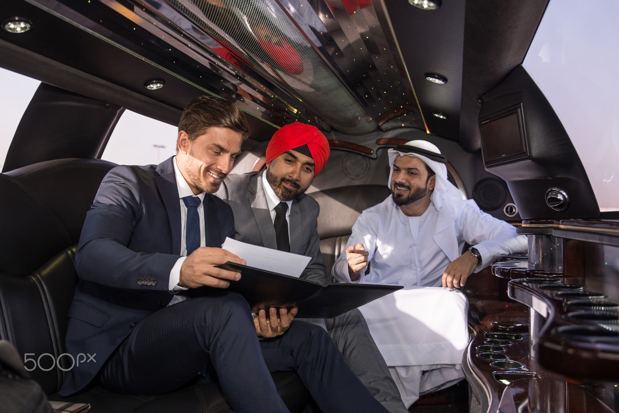 Multi-ethnic business team meeting