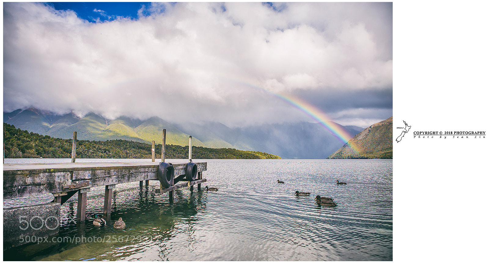 Canon EOS 6D sample photo. Lake rotoiti, rainbow photography