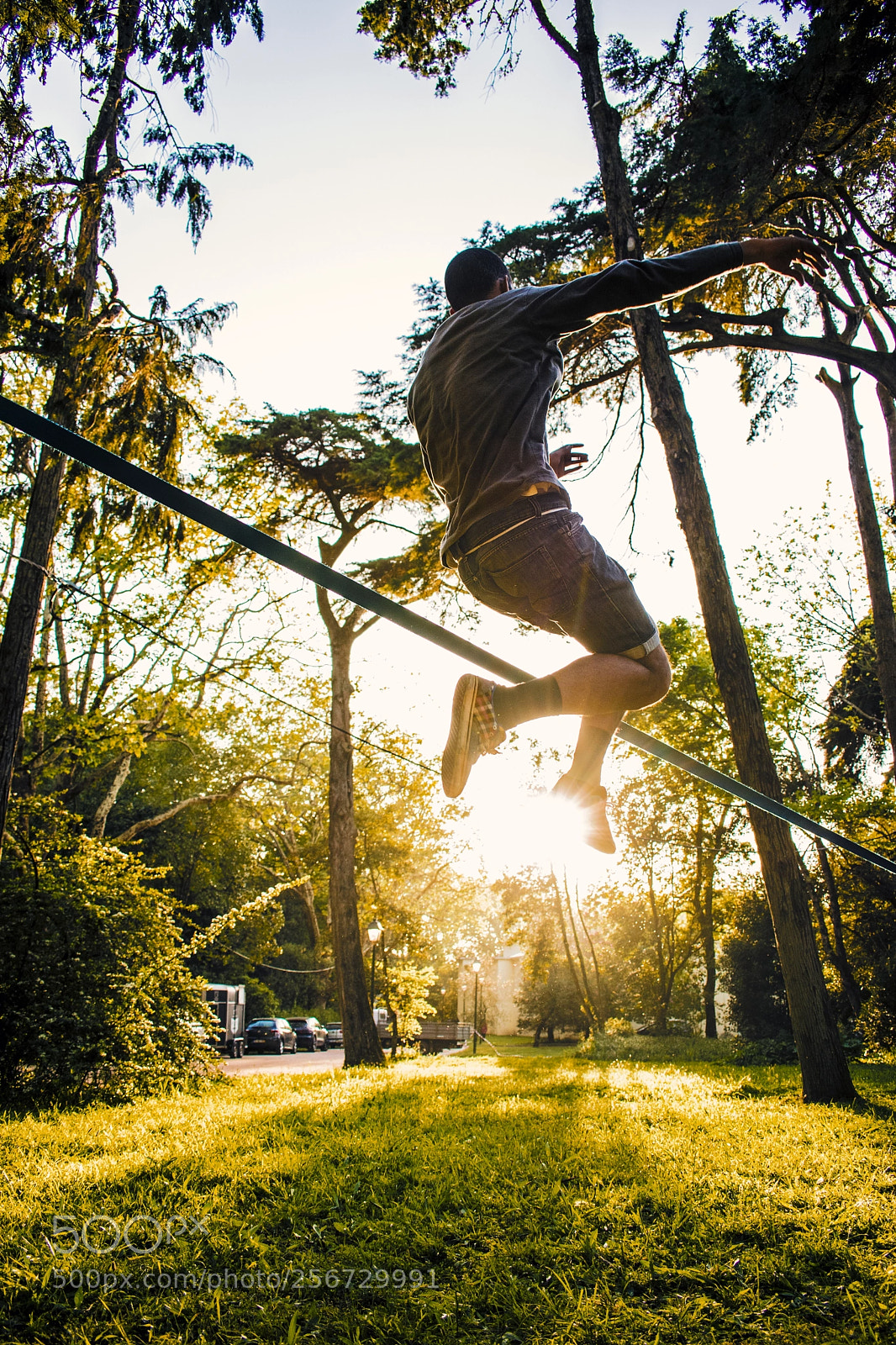 Nikon D3300 sample photo. Slackline photography