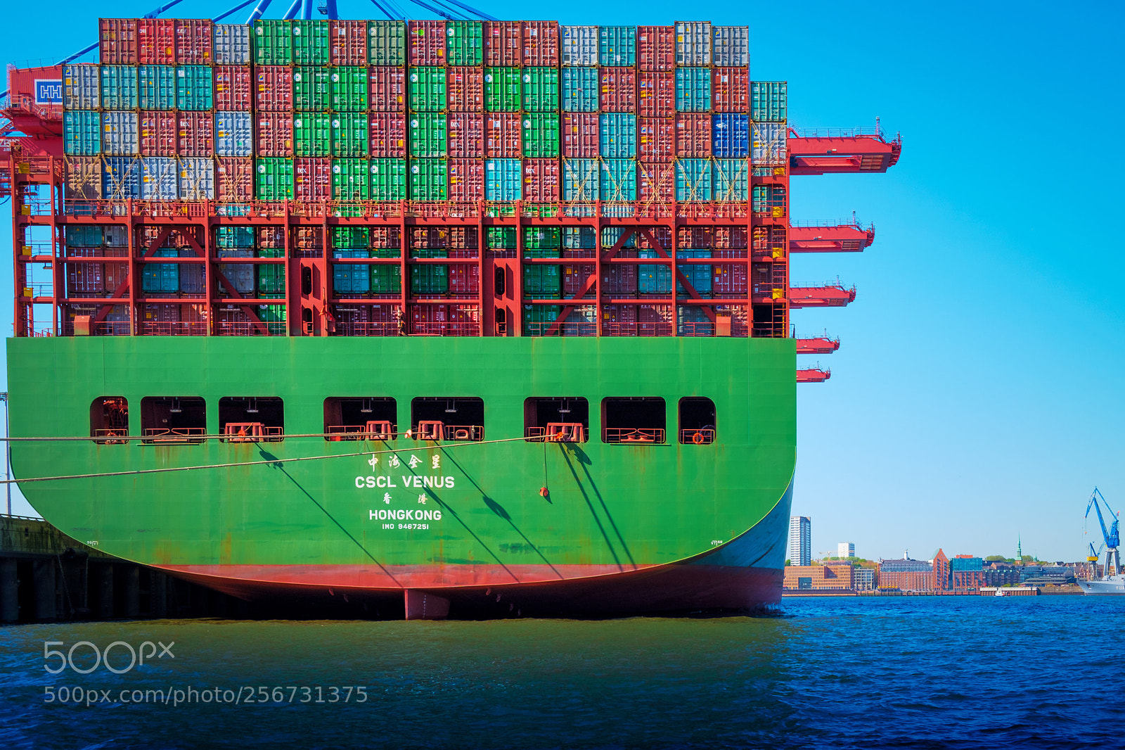 Fujifilm X-T20 sample photo. Containerschiff  photography