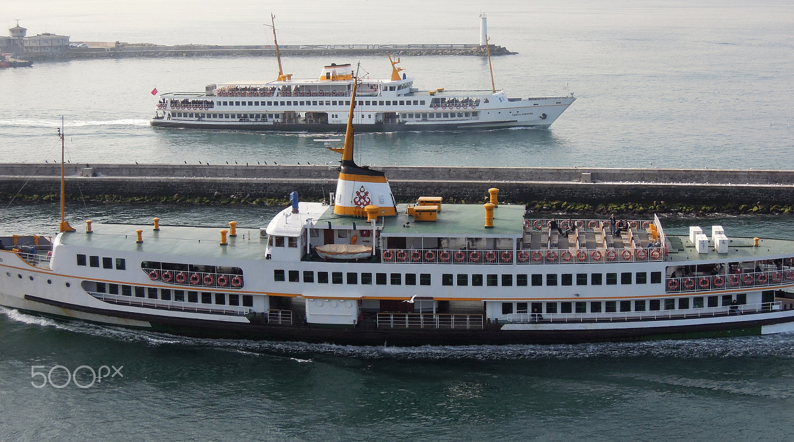 Nikon Coolpix P300 sample photo. View of bosphorus ferryboats from haydarpaşa train station.. photography