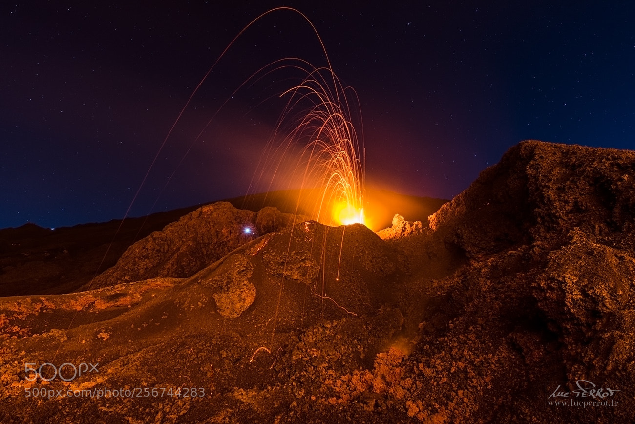 Nikon D750 sample photo. Volcano on fire photography